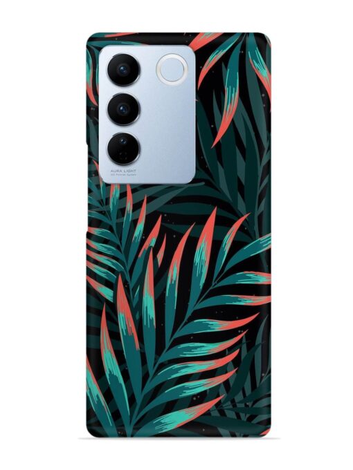 Green Leaf Art Snap Case for Vivo V27 (5G) Zapvi