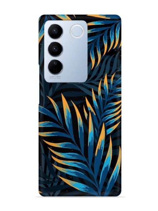 Abstract Leaf Art Snap Case for Vivo V27 (5G) Zapvi