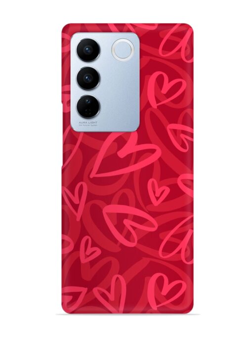 Seamless Romantic Pattern Snap Case for Vivo V27 (5G)