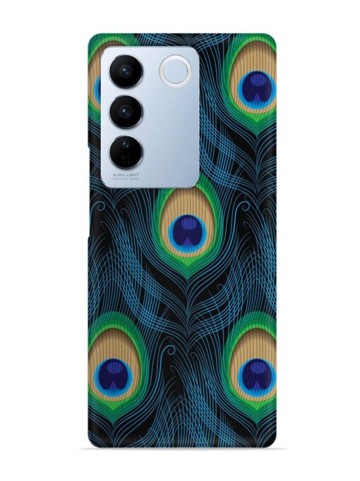 Seamless Pattern Peacock Snap Case for Vivo V27 (5G) Zapvi