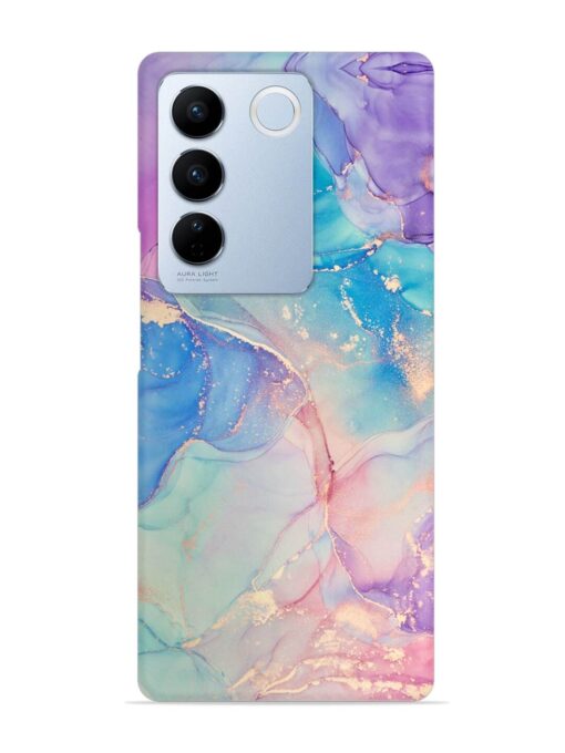 Alcohol Ink Colors Snap Case for Vivo V27 (5G) Zapvi