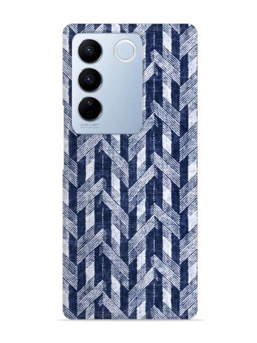 Abstract Herringbone Motif Snap Case for Vivo V27 (5G) Zapvi