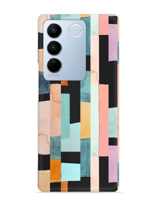 Geometric Seamless Pattern Snap Case for Vivo V27 (5G) Zapvi