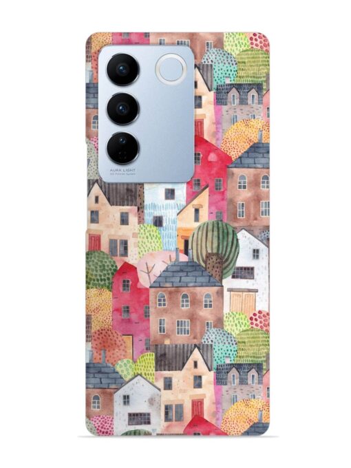 Abstract Seamless Pattern Snap Case for Vivo V27 (5G)