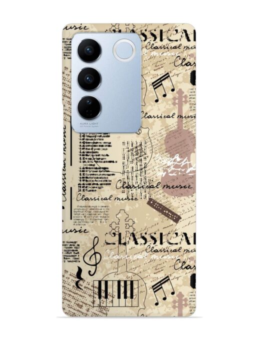 Classical Music Lpattern Snap Case for Vivo V27 (5G)