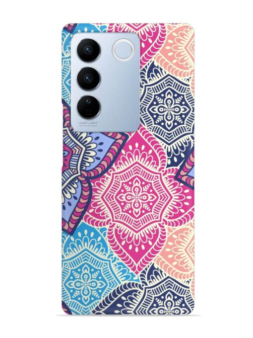 Ethnic Floral Seamless Snap Case for Vivo V27 (5G) Zapvi