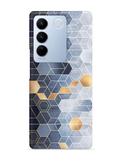 Geometric Abstraction Hexagons Snap Case for Vivo V27 (5G)