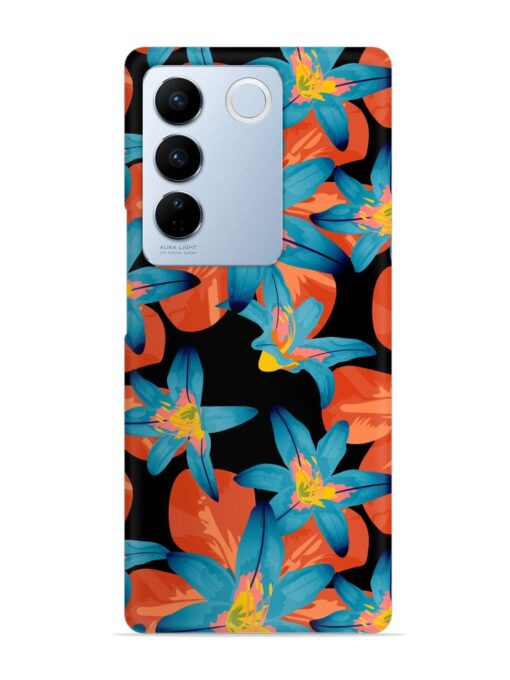 Philippine Flowers Seamless Snap Case for Vivo V27 (5G) Zapvi