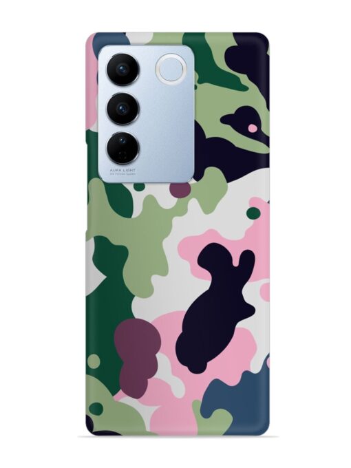 Seamless Funky Camouflage Snap Case for Vivo V27 (5G)