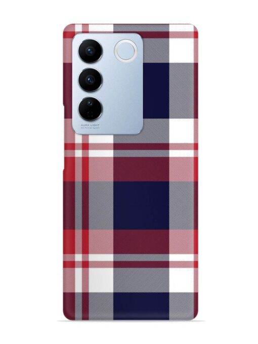 Classic Plaid Tartan Snap Case for Vivo V27 (5G) Zapvi