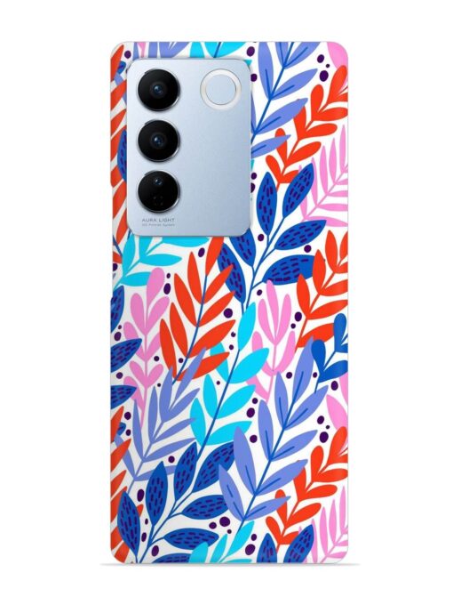 Bright Floral Tropical Snap Case for Vivo V27 (5G) Zapvi