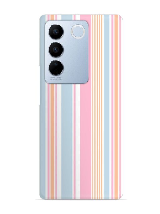 Stripe Seamless Pattern Snap Case for Vivo V27 (5G)