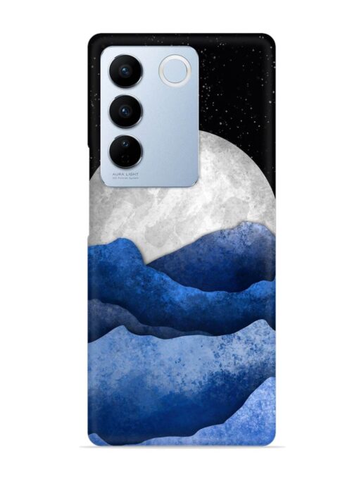 Full Moon Mountain Vector Snap Case for Vivo V27 (5G)