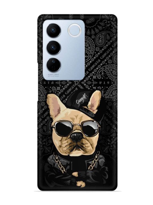 Gangsta Cool Sunglasses Dog Snap Case for Vivo V27 (5G) Zapvi