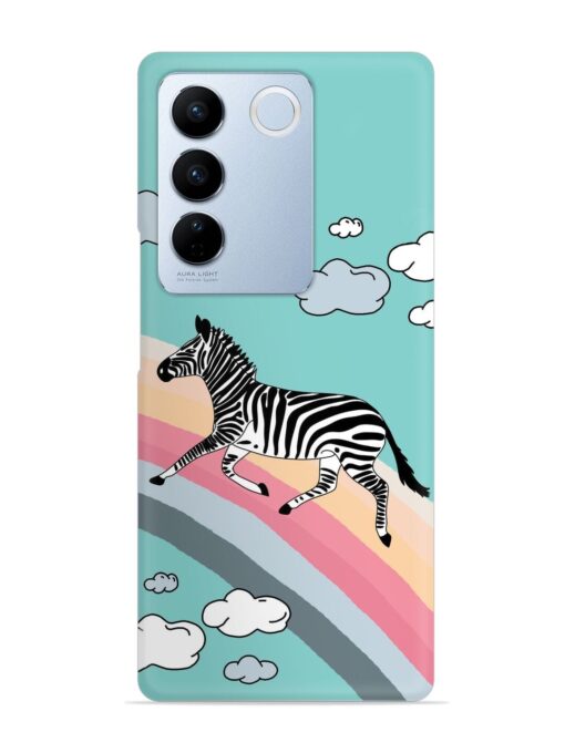 Running Zebra Snap Case for Vivo V27 (5G) Zapvi