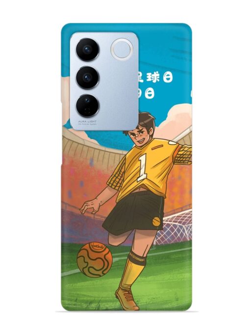 Soccer Kick Snap Case for Vivo V27 (5G) Zapvi