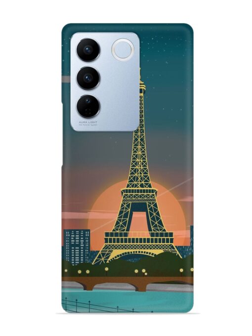 Scenery Architecture France Paris Snap Case for Vivo V27 Pro (5G)