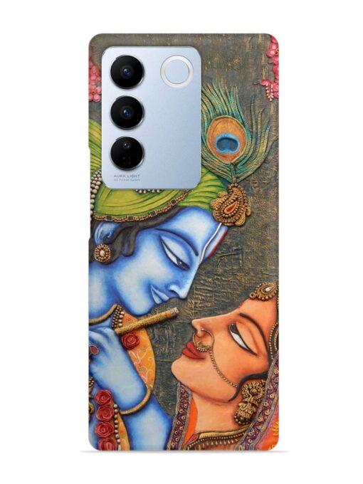 Lord Radha Krishna Flute Art Snap Case for Vivo V27 Pro (5G) Zapvi