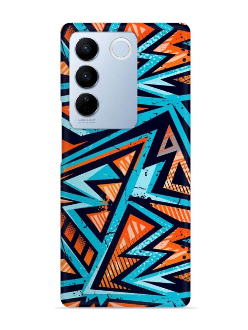 Abstract Seamless Grunge Snap Case for Vivo V27 Pro (5G) Zapvi