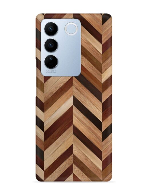 Seamless Wood Parquet Snap Case for Vivo V27 Pro (5G) Zapvi