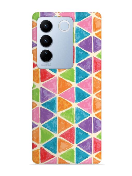 Seamless Colorful Isometric Snap Case for Vivo V27 Pro (5G) Zapvi