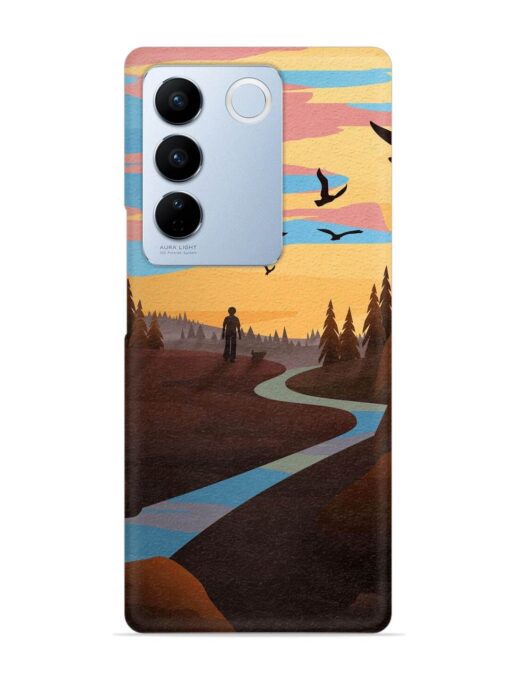 Natural Landscape Art Snap Case for Vivo V27 Pro (5G) Zapvi