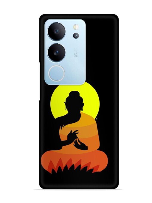 Buddha Art Black Snap Case for Vivo V29 (5G) Zapvi