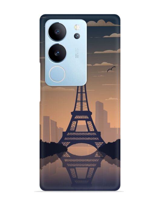 France Paris Eiffel Tower Gradient Snap Case for Vivo V29 (5G)