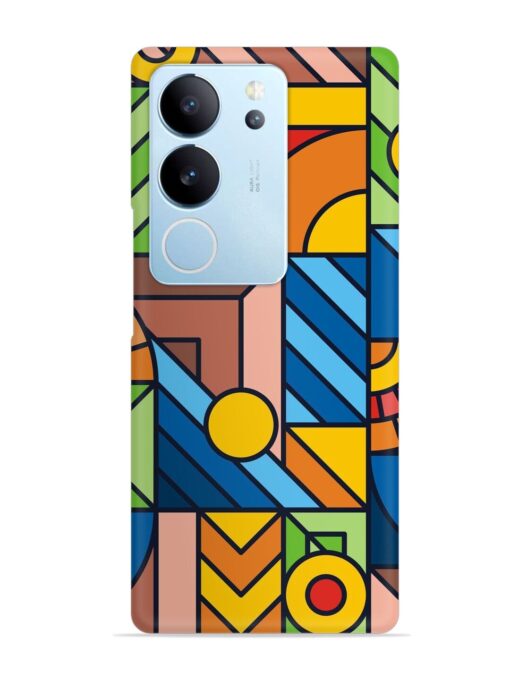 Colorful Geometric Snap Case for Vivo V29 (5G)