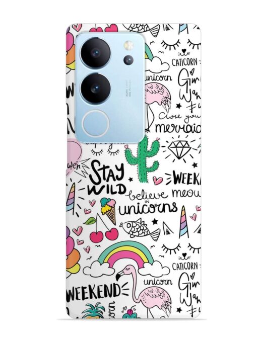 Unicorn Ice Cream Snap Case for Vivo V29 (5G)