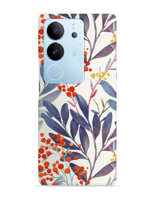 Seamless Floral Pattern Snap Case for Vivo V29 (5G)