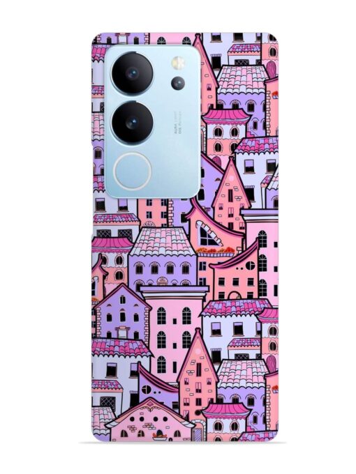 Seamless Pattern Houses Snap Case for Vivo V29 (5G) Zapvi