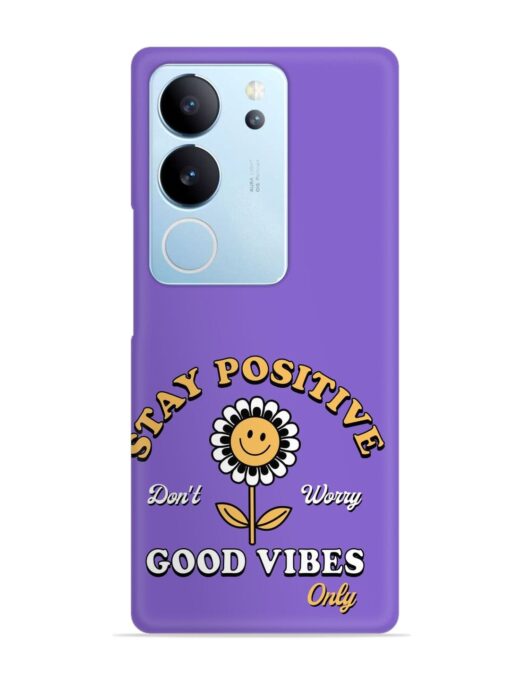 Retro Positive Flower Snap Case for Vivo V29 (5G) Zapvi