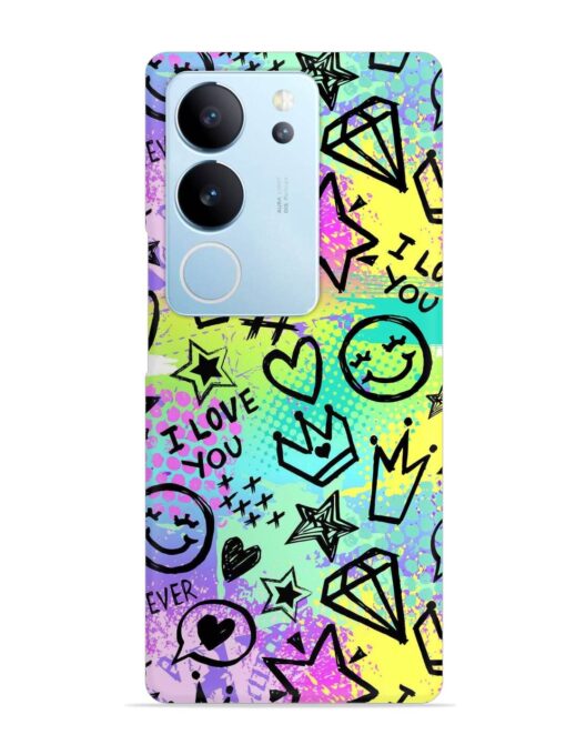 Bright Seamless Pattern Snap Case for Vivo V29 (5G)