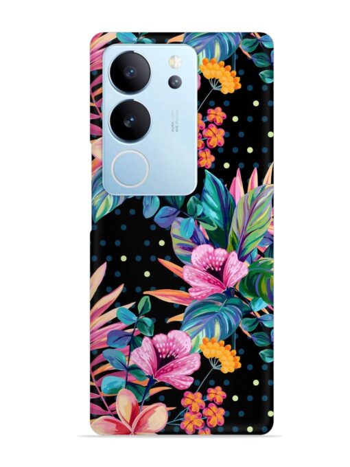 Seamless Floral Pattern Snap Case for Vivo V29 (5G)