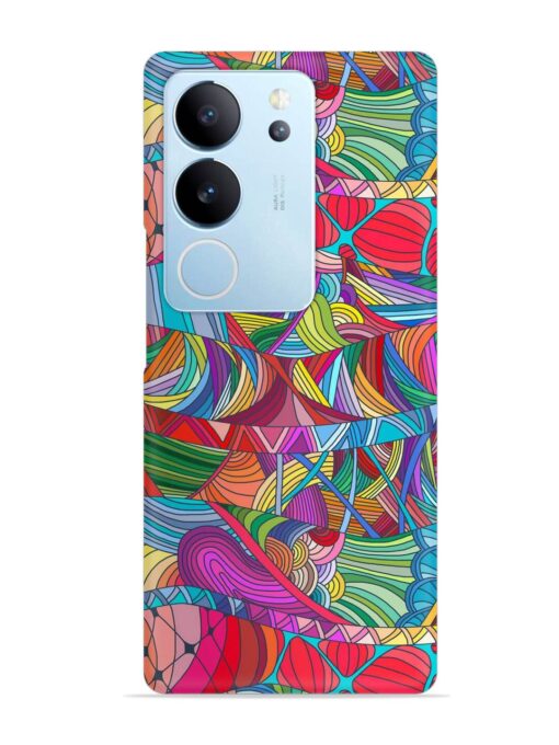 Seamless Patterns Hand Drawn Snap Case for Vivo V29 (5G)