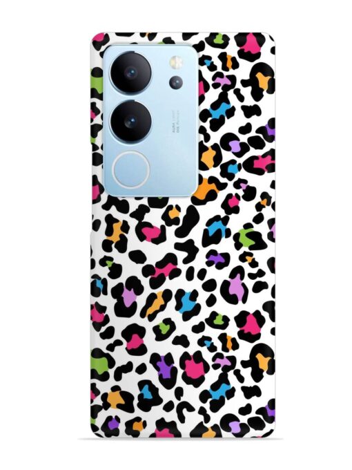 Seamless Leopard Pattern Snap Case for Vivo V29 (5G)