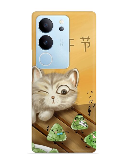 Cat Scorpion Dancing Snap Case for Vivo V29 (5G) Zapvi