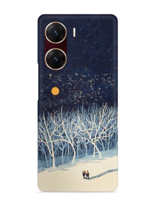 Full Moon Snowshoe Tour Snap Case for Vivo V29E (5G) Zapvi