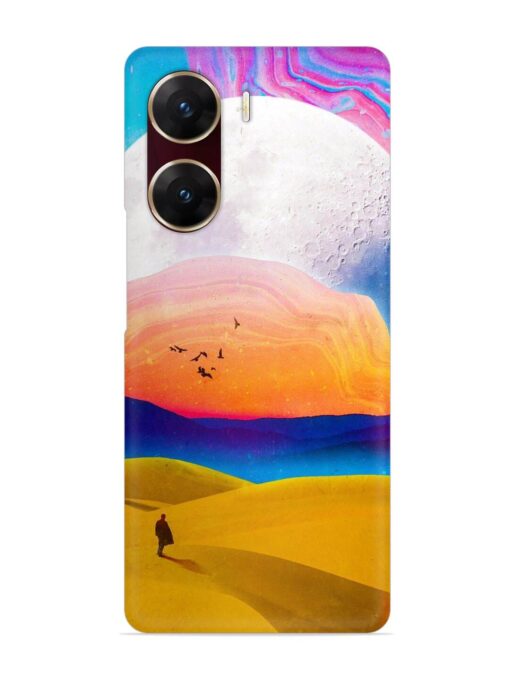 Sandy Desert Snap Case for Vivo V29E (5G) Zapvi