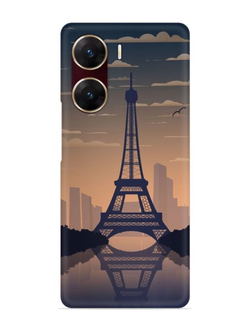 France Paris Eiffel Tower Gradient Snap Case for Vivo V29E (5G) Zapvi