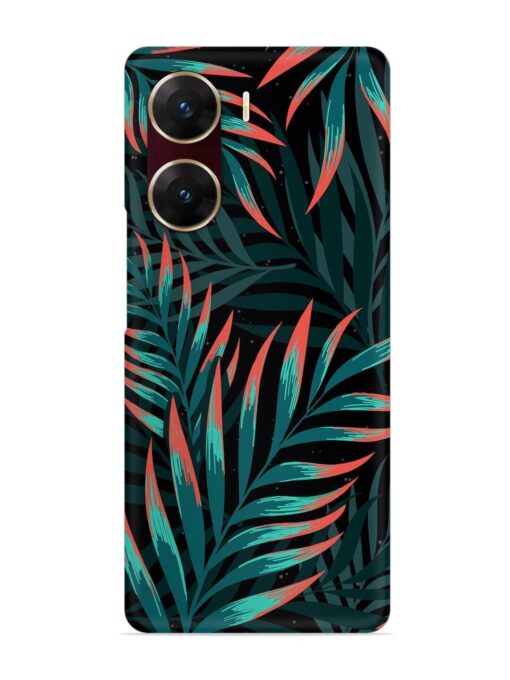 Green Leaf Art Snap Case for Vivo V29E (5G) Zapvi