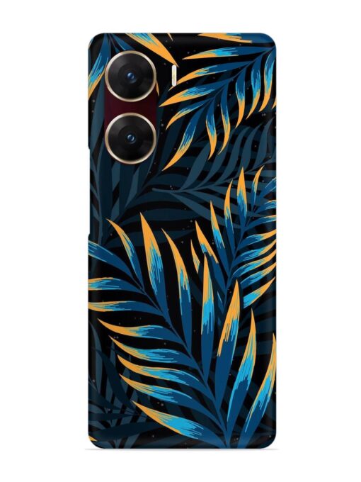 Abstract Leaf Art Snap Case for Vivo V29E (5G) Zapvi