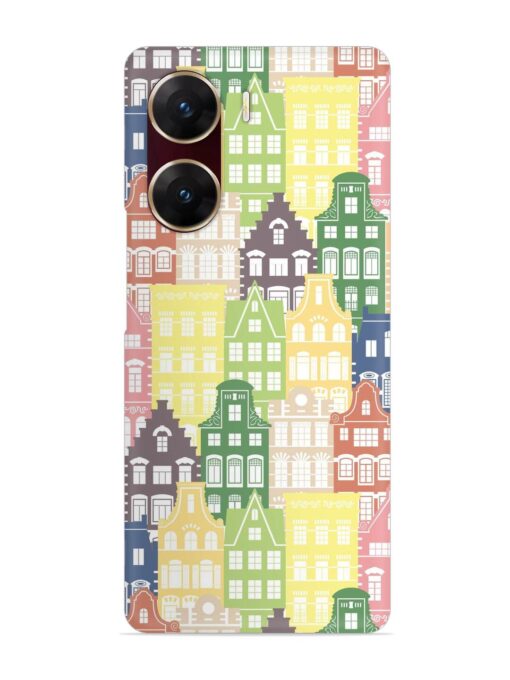 Seamless Shapes Pattern Snap Case for Vivo V29E (5G) Zapvi