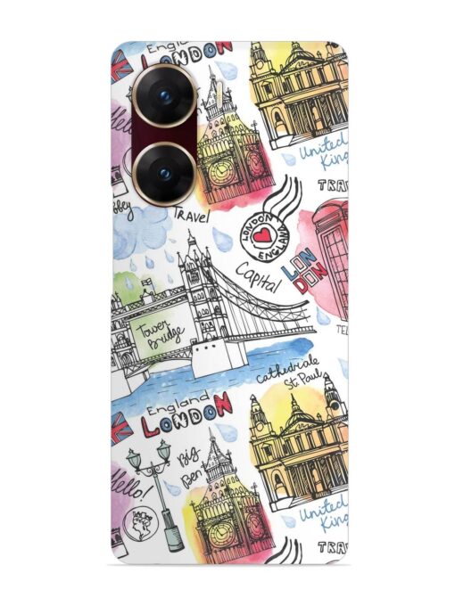 Vector London Landmark Snap Case for Vivo V29E (5G) Zapvi