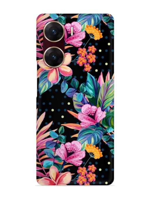 Seamless Floral Pattern Snap Case for Vivo V29E (5G) Zapvi