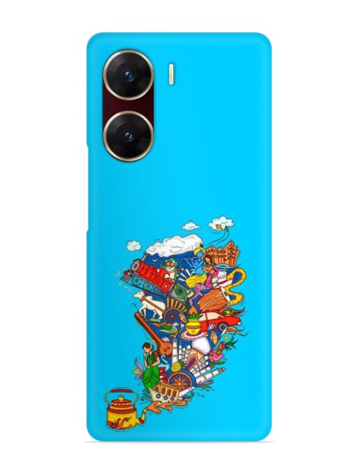 Vector Design Indian Snap Case for Vivo V29E (5G) Zapvi