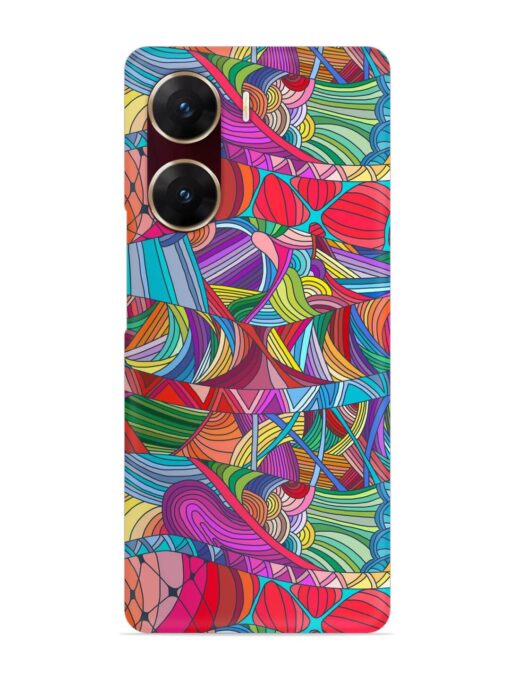 Seamless Patterns Hand Drawn Snap Case for Vivo V29E (5G) Zapvi