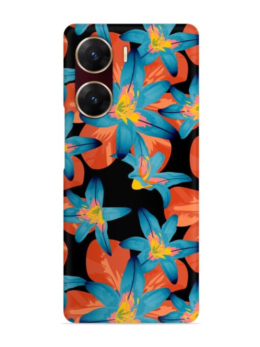 Philippine Flowers Seamless Snap Case for Vivo V29E (5G) Zapvi