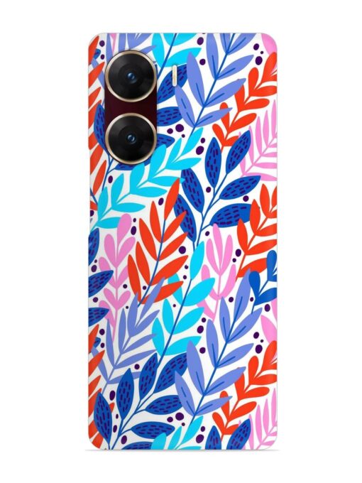 Bright Floral Tropical Snap Case for Vivo V29E (5G) Zapvi